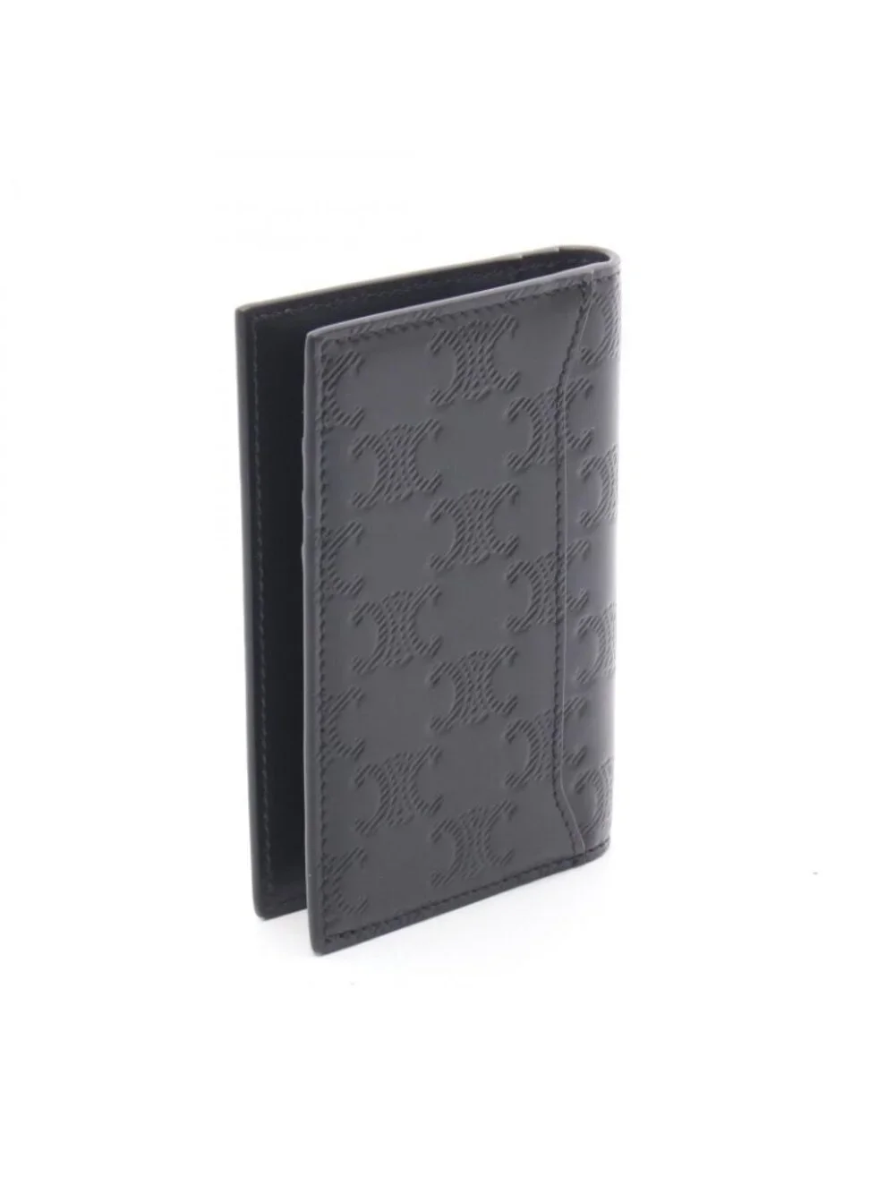 Celine Card Case Vertical Holder Triomphe Leather
